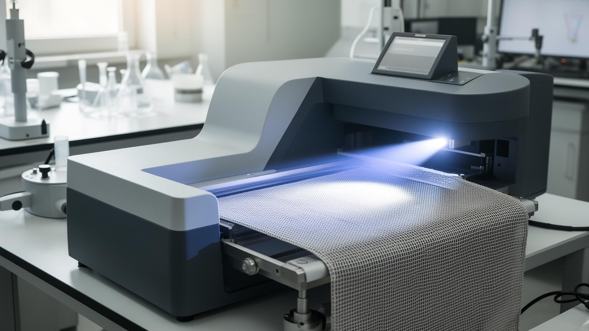 Laboratorní měření optických vlastností termické tkaniny Coolmonkey
